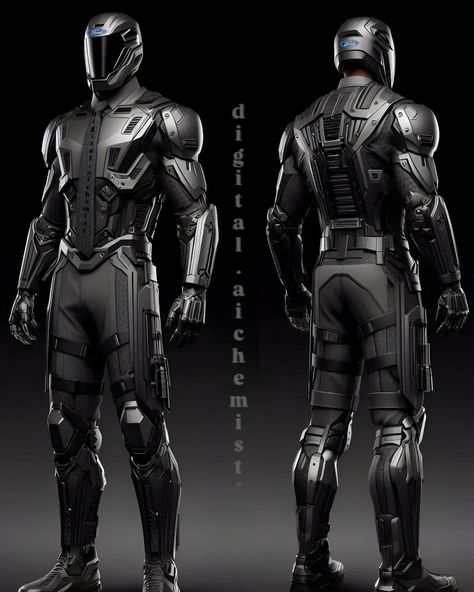 Futuristic Pilot Suit, Suit Of Armor Fantasy, Nanotech Armor, Futuristic Armor Concept Art, Tech Armor Suits, Power Armor Art, Armor Concept Design, High Tech Armor, Robotic Armor