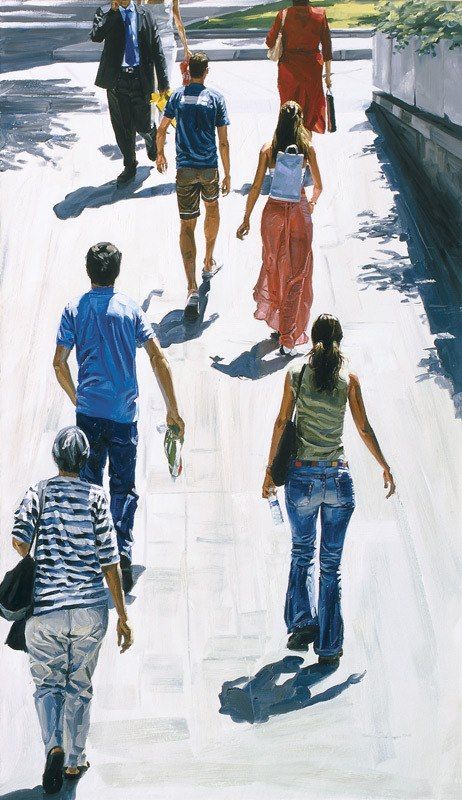 Composition Painting, Human Figure Sketches, People Walking, Watercolour Inspiration, Figurative Artwork, Watercolor Paintings Easy, Figure Sketching, Painting People, 인물 드로잉