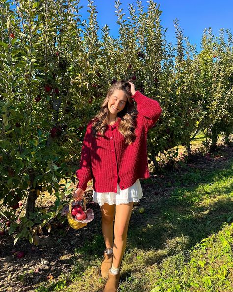 the apple to my pie🍎🧺🍁🤎 #fallaesthetic #fallvibes #falloutfit #falloutfits #fallfashion #fallseason #fallstyle #applepicking #appleorchard