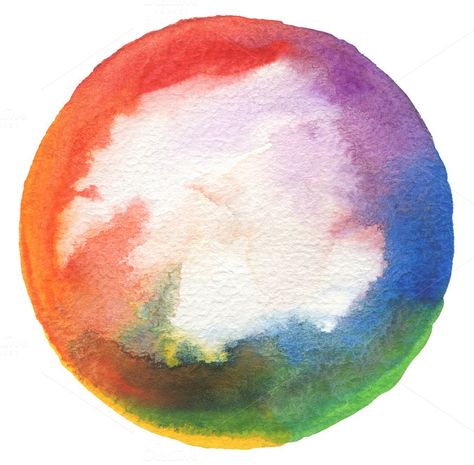 Circle watercolor painted background by Liliia Rudchenko on @creativemarket Circle Watercolor, Painted Background, Lukisan Cat Air, Paint Background, Art N Craft, Watercolor Paint, Instagram Highlight Icons, Abstract Watercolor, Watercolour Painting