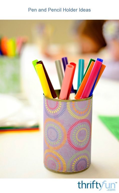 This is a guide about pen and pencil holder ideas. Homemade pen or pencil holders are a good craft gift idea or a useful handmade addition to your home office. Pencil Holder Ideas, Good Craft, Artist Party, Diy Pencil Holder, Recycled Jars, Lego Head, Diwali Decoration Items, Pencil Holders, Party Pics