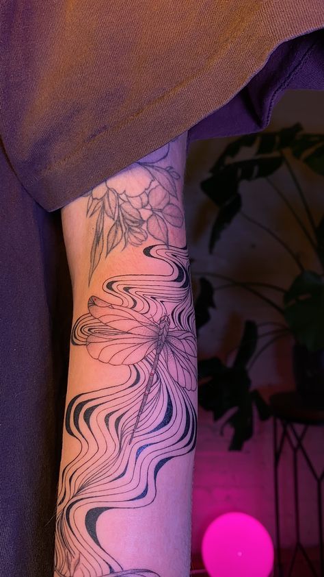 Half Sleeve Tattoo, Abstract Lines, Half Sleeve, Sleeve Tattoos, Half Sleeves, Tattoo Ideas, Tattoos