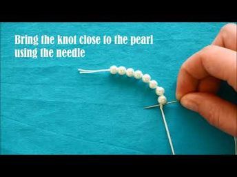 Knotted Pearl Necklace Diy, How To Knot Pearls Tutorials, How To Restring Pearls, How To Make A Pearl Necklace, How To Make Pearl Necklace, Restringing Pearls, Knotting Pearls, Knotted Necklace Diy, Make Pearl Necklace