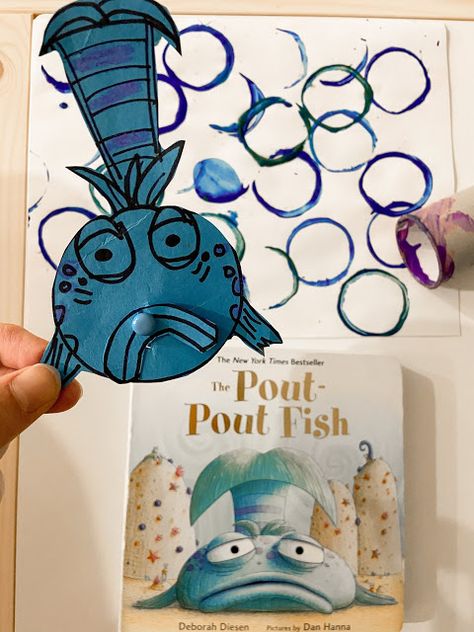 The Pout Pout Fish Crafts, Pout Pout Fish Craft, Pout Pout Fish Activities, Fish Crafts Kids, Tk Classroom, Water Unit, 2023 Classroom, Preschool Ocean, Pout Pout Fish