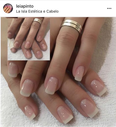 American Manicure Nails, Nail Growth Tips, Grow Nails Faster, Natural Nails Manicure, Natural Looking Nails, American Nails, Natural Acrylic Nails, Unghie Sfumate, How To Grow Nails