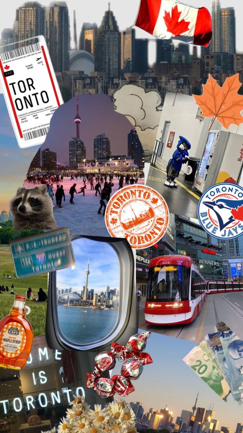 #toronto #canadaaesthetic Canada Aesthetic, Aesthetic Wallpaper, Toronto, Collage