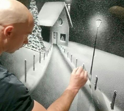 Watch our free Snow Graffiti tutorials to learn step-by-step to get a flavour for our other tutorials you can purchase through our website. Snow Graffiti, Graffiti Tutorial, Christmas Window Painting, Painting Snow, Free Content, Snow Scenes, Christmas Window, Window Painting, Christmas Snow