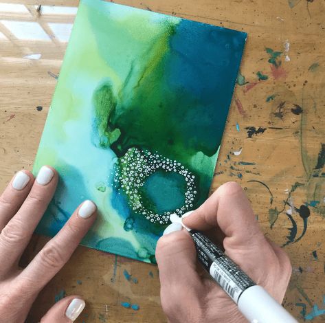 Finding Meaning in My Art | Mindful Art Studio Finding Meaning, Mindful Art, Posca Marker, Alcohol Ink Crafts, Ink Crafts, Abstract Watercolor Art, Soyut Sanat Tabloları, Alcohol Ink Painting, Pouring Art