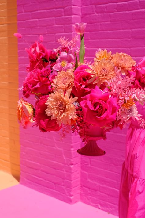 Vibrant Pink Florals, Barbie Inspired Barbie Inspired Flowers, Barbie Flower Arrangement, Barbie Shoot, Event Florals, Barbie Inspired, Flower Arrangement, Flower Shop, Flower Power, Floral Arrangements