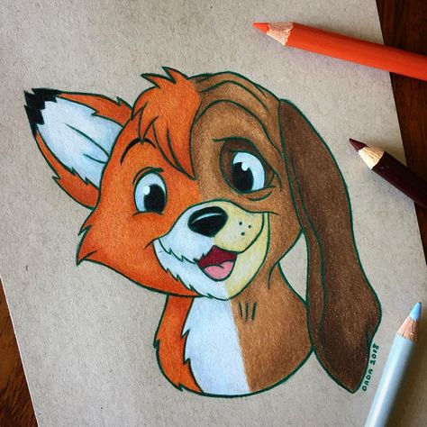 Tod vs. Copper [both as kids] (Drawing by Dada16808 @Instagram) #TheFoxAndTheHound Friend Drawing, Friends Drawing, Drawing Disney, Couple Drawing, Drawing Eyes, Bff Drawings, Cute Disney Drawings, Wallpaper Disney, Disney Art Drawings