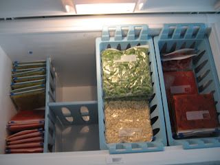 Deep Freezer Organization... I want a chest freezer so I can organize it like this! Deep Freezer Organization, Chest Freezer Organization, Freezer Ideas, Deep Freezer, Small Laundry Room Organization, Deep Freeze, Freezer Organization, Freezer Storage, Kitchen Organisation