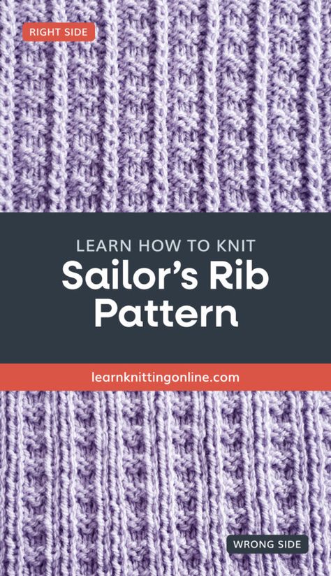 Twisted Knit Stitch Patterns, Knit Stitch Patterns Free, Knitted Stitches, Easy Scarf Knitting Patterns, Rib Stitch Knitting, Easy Blanket, Knit Purl Stitches, Beanie Knitting Patterns Free, Beanie Knitting