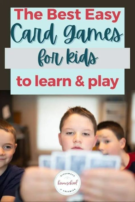 Card games are a fun and affordable option for kids to play during free time. Here are the best easy card games for kids to learn and play. Easy Card Games, Preschool Freebies, Crazy Eights, Homeschool Freebies, Preschool Resources, Learn And Play, Fun Card Games, Card Games For Kids, Player One