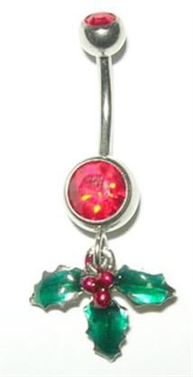 Kiss under the mistletoe! Bellybutton Rings, Cute Belly Rings, Christmas Mistletoe, Mistletoe Christmas, Luxurious Jewelry, Belly Button Jewelry, Navel Jewelry, Cute Piercings, Belly Jewelry