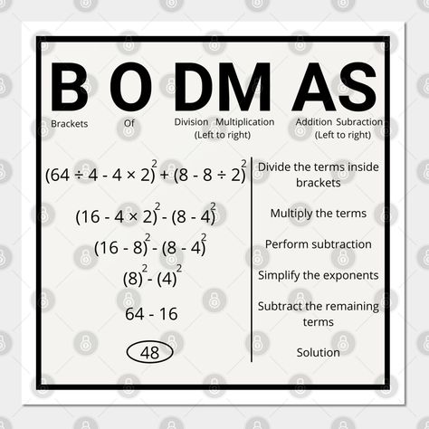 7th Grade Math Cheat Sheet, Math Rules Basic, Mathematics Notes Ideas, Bodmas Rule Chart, Bodmas Rule, Mental Math Tricks, Basic Mathematics, Math Formula Chart, Math Signs