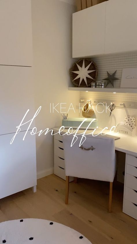 IKEA HACK KNOXHULT Mit diesen schlichten Küchen Wandschränken lässt sich unglaublich viel Platz & Ordnung schaffen!!! Und das für sehr… | Instagram Knoxhult Ikea Kitchen Hack, Ikea Knoxhult Hack, Ikea Furniture Makeover, Office Crafts, January 3, Craft Room Office, Ikea Furniture, Ikea Hacks, Office Organization