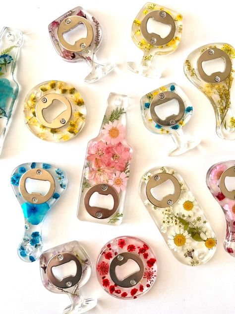 Resin Bottle Opener, Diy Resin Gifts, Resin Bottle, Flower Resin Jewelry, Lubbock Tx, Resin Jewelry Diy, Candle Business, Bottle Openers, Resin Diy