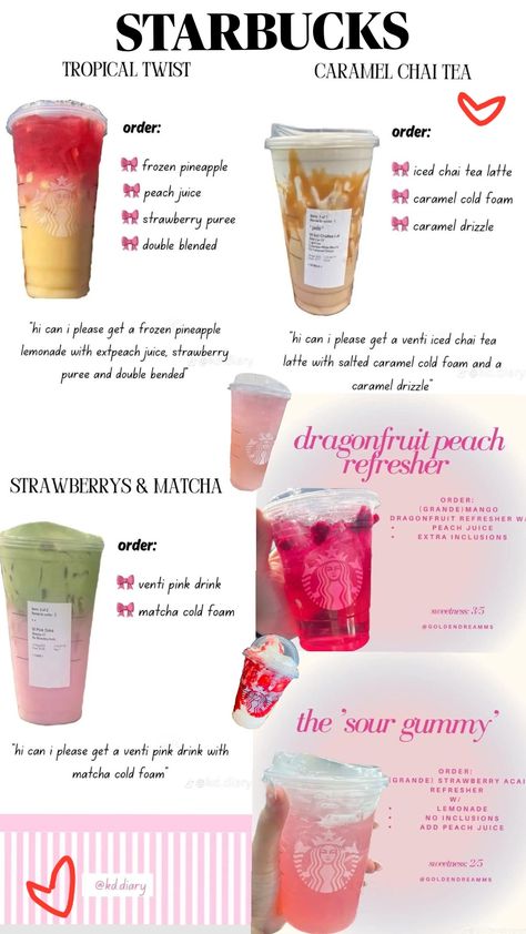 Refreshers From Starbucks To Try, Starbucks Drinks Sour Patch, Recommended Starbucks Drinks, Drink Orders Starbucks, Starbucks Recipes How To Order, Things To Order From Starbucks, Starbucks Drink Idea, Starbucks Drinks Cute, Starbucks Drinks Non Caffeine