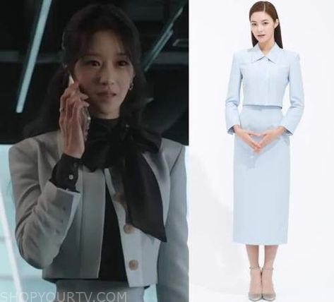 Lee La El Eve Outfits, Lee Ra El Outfit, Eve Korean Drama Outfit, Seo Yea Ji Eve, It’s Okay To Not Be Okay Kdrama Outfit, Where To Buy Clothes, Fashion Tv, Wool Jacket, Fashion Lookbook