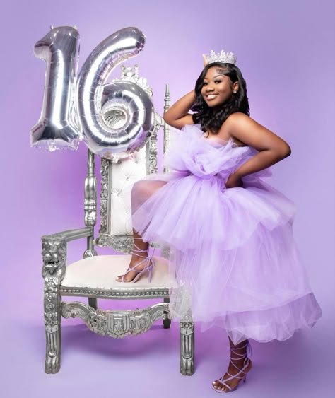 Birthday Dresses For Sweet 16, Purple And Silver Photoshoot, 16 Birthday Photoshoot Purple, Sweet 16 Photoshoot Purple, Sweet Sixteen Photo Shoot Ideas Black, Sweet 16 Group Photoshoot, Sweet 16 Photo Shoot Ideas Outfit, Black Sweet 16 Photoshoot Ideas, Sweet 16photoshoot