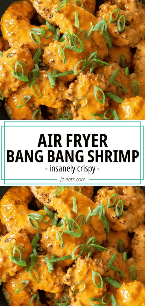 Air Fryer Bang Bang Shrimp Air Fryer Recipes Potatoes, Bang Bang Shrimp, Air Fryer Chicken Wings, Air Fryer Oven Recipes, Air Fry Recipes, Deep Fry, Air Fryer Recipes Chicken, Air Fryer Dinner Recipes, Air Fryer Healthy