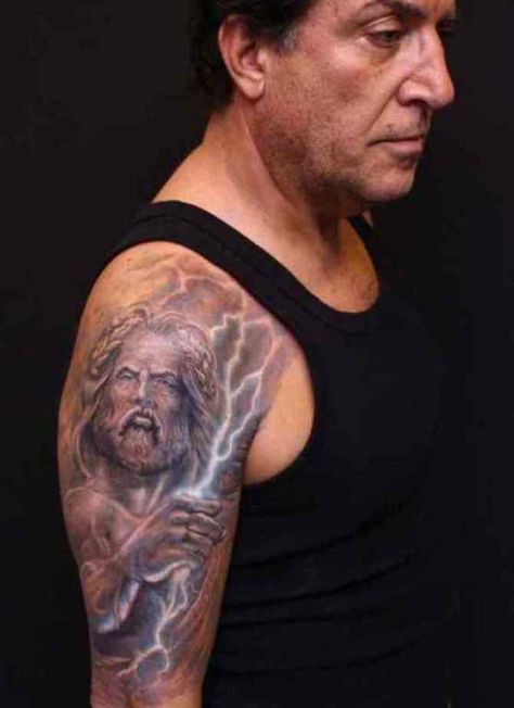 12 Lightning Sleeve Tattoo Jupiter God Tattoo, Beautiful Greek Mythology, Thunder Tattoo, Greek Tattoo, Greek God Tattoo, Lightning Bolt Tattoo, Lightning Tattoo, Bolt Tattoo, Zeus Tattoo