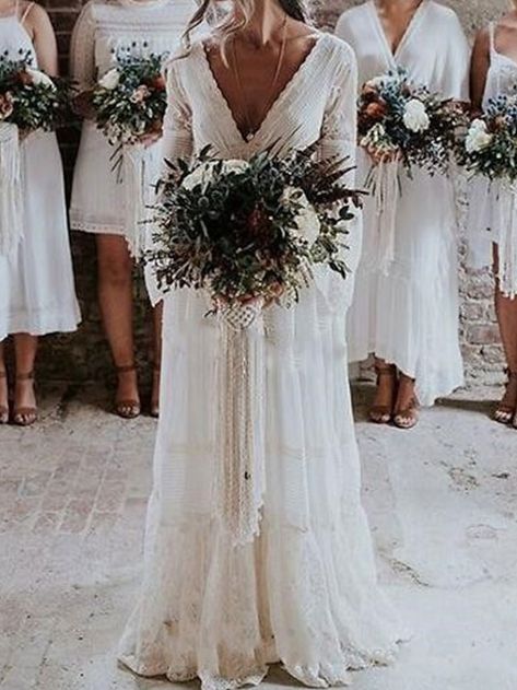 Boho chic wedding decor