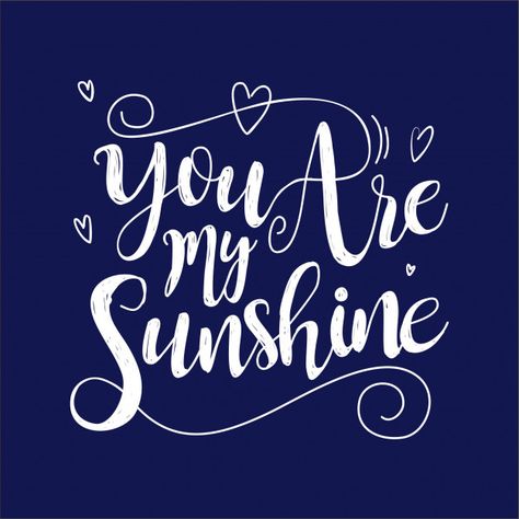 Sunshine Lettering, Marker Lettering, Quote Font, Vector Typography, Cute Phrases, Lettering Download, Cloud Wallpaper, Shirt Design Inspiration, Typography Graphic