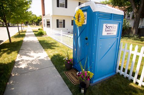 How To Decorate A Porta Potty, Decorate Porta Potty For Wedding, Port A Potty Decorations, Port A Potty Ideas, Portapotty Decorations, Portapotty Ideas, Porta Potty Decorating Ideas, Porta Potty Wedding, Porta Potty Ideas