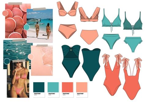 Pantone Colours, Fashion Portfolio Layout, Fashion Trend Board, Fashion Design Books, Technical Drawings, Fashion Design Collection, Design Hoodie, Swimsuit Collection, Fashion Design Portfolio