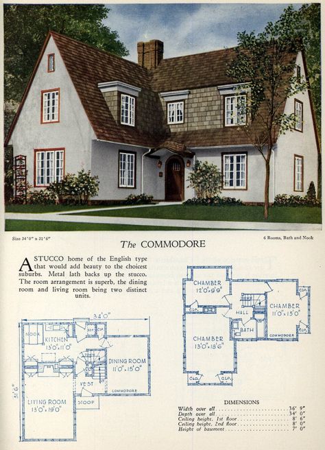 American home designs - The Commodore - Click Americana American Home Design, Farmhouse Layout, Vintage Floor Plans, 1920s House, Sims 4 House Plans, Sims 4 House Building, Vintage House Plans, Casas The Sims 4, Home Design Floor Plans