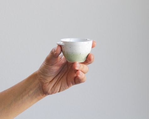 Ceramic Espresso / Sake Cup - Mini Speckled Mug - Tiny Coffee / Tea Cup - Modern Handmade Pottery - Cafe Barista - Shot Glass #handmade #ceramic #cup Speckled Mug, Pottery Cafe, Cafe Barista, Sake Cup, Ceramic Tumbler, Ceramic Cup, Clay Ceramics, Handmade Pottery, Hand Built