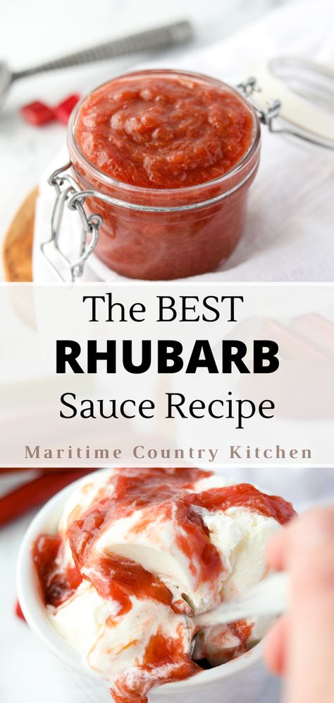 Easy Rhubarb Recipes, Rhubarb Desserts Recipes, Cook Desserts, Rhubarb Sauce, Cake Breakfast, Spring Dessert, Rhubarb Desserts, Breakfast Easy, Freezer Jam