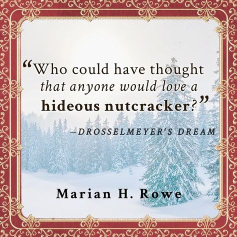 Do you ever feel like the world is a grand story you can't seem to fit into? ✨ I wrote my Nutcracker book mostly from young Drosselmeyer's perspective. He lives a solitary life and feels unable to fit in anywhere, even when thrown into an epic adventure. Not exactly a hero, he often makes mistakes, but always tries his best. He doesn't realize how much his cousin Clara looks up to him, and that his inner strength inspires her to be brave... Nutcracker Quotes, Solitary Life, Soldier Quotes, He Lives, My Books, Be Brave, A Poem, A Hero, Nutcracker Christmas