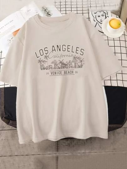 WishList | SHEIN Baggy Shirts, Baggy T-shirt, Drop Shoulder Tee, Aesthetic T Shirts, Aesthetic Shirts, Shirts For Teens, Coconut Tree, Tshirt Outfits, Women T Shirts