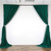 AK TRADING CO. 10 feet x 8 feet Polyester Backdrop Drapes Curtains Panels with Rod Pockets - Wedding Ceremony Party Home Window Decorations - Hunter Green - Walmart.com - Walmart.com Drape Curtains, Theatre Backdrops, Backdrop Curtains, Photography Decor, Green Curtains, Drape Panel, Custom Drapes, Elegant Drapes, Affordable Decor