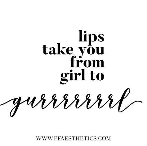 Lip Blushing Quotes, Botox And Fillers Logo, Funny Botox Sayings, Botox Quotes Posts, Lip Filler Quotes, Botox Room, Lipgloss Quotes, Medspa Marketing, Botox Quotes