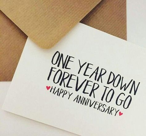 Married Anniversary Gifts, 1 Year Anniversary Boyfriend, Anniversary Images, 1st Anniversary Cards, Anniversary Quotes For Him, Happy One Year Anniversary, Happy Anniversary Quotes, First Wedding Anniversary Gift, Anniversary Boyfriend