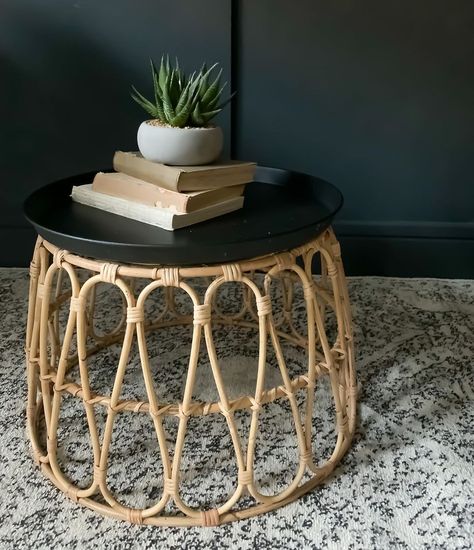 Ruth on Instagram: “Who doesn’t love an easy and quick IKEA Hack!? I had been looking for a rattan side table for the study & came across this SNIDAD basket…” Ikea Snidad Basket Hack, Different Design Styles, Rattan Side Table, Rattan Table, Organized Living, Inspire Me Home Decor, Stylish Storage Solutions, Ikea Diy, Inspired Living