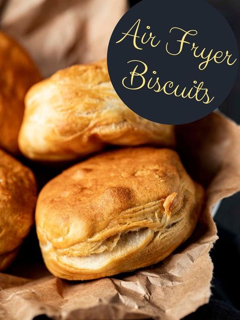 Air Fryer Biscuits Canned, Air Fryer Biscuits, Air Fryer Doughnut Recipe, Air Fryer Breakfast Recipes, Taco Bell Breakfast, Breakfast Crunchwrap, Traditional Bread Recipe, Bacon Onion Jam, Baked Egg Cups