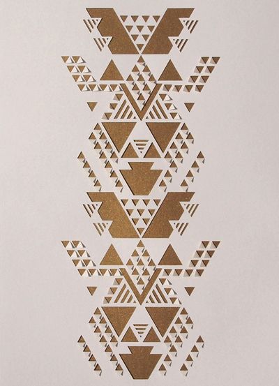 Papercut Art, Sarah Louise, Triangle Print, Aztec Art, Ethnic Patterns, My New Room, Geometric Art, Print Pattern, Islamic Art