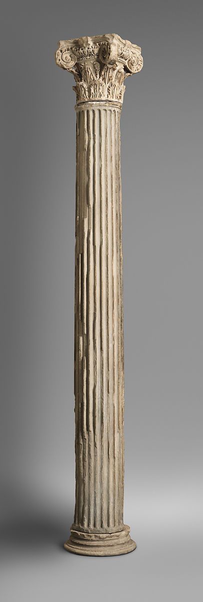 Marble column with base and capital | Roman | Hadrianic | The Metropolitan Museum of Art Corinthian Order, Ionic Order, Greek Columns, Corinthian Column, Roman Columns, Marble Columns, Warhammer 40k Art, Roman Art, Inspirational Artwork