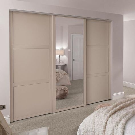 Mirrored Closet, Mirrored Wardrobe Doors, Fitted Wardrobes Bedroom, Bedroom Built In Wardrobe, Wardrobe Door Designs, Sliding Wardrobe Doors, Bedroom Cupboard Designs, Shaker Doors, Wardrobe Interior Design