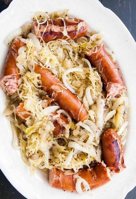 Sausage With Sauerkraut, Polish Sausage And Sauerkraut, Polish Sauerkraut, Sausage And Sauerkraut, Polish Sausage Recipes, Pork Roast And Sauerkraut, Sausage Sauerkraut, Sauerkraut Recipe, Kielbasa Recipes