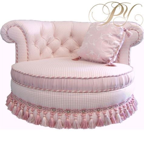 Cuddle Couch, Rooms Decoration, Pink Couch, Dog Couch, Pink Furniture, Pink Chair, White Chair, Pink Room, Chic Bedroom