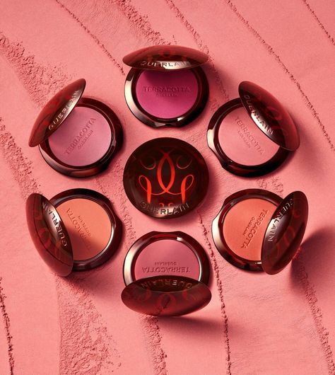 Get the perfect flush of color with Guerlain's purely pigmented Terracotta blush.   #Guerlain #GuerlainMakeUp #Terracotta #NaturalMakeUp Terracotta Blush, Guerlain Terracotta, Guerlain Makeup, Blush Collection, Vegas Outfit, Argan Oil, Makeup Products, Makeup Cosmetics, Natural Makeup