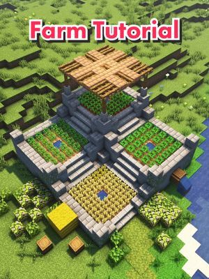 🍁 stone farm inspiration! build tutorials on my youtube channel, link... | minecraft | TikTok Farm Inspiration, Welcome Home, My Youtube Channel, Youtube Channel, Minecraft, Link In Bio, The Creator, Building, Stone