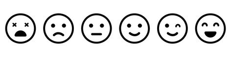 Mood Faces Drawing, Mood Emoji Faces, Happy Face Icon, Mood Emoji, Emoji Mood, Survey Icon, Smile Vector, Stickers Soft, Smile Icon