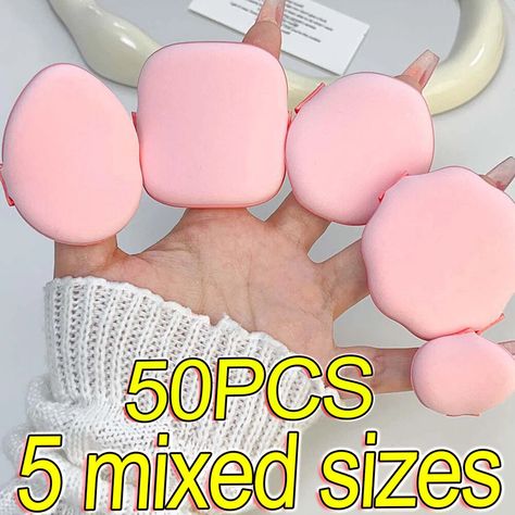 Specifications:
Category: Air cushion powder puff
Material: hydrophilic non latex
Color: Pink
Size: Thumb shape 35*26*8.5mm square 54*56*8.5mm plum shape 53*56*11mm Lemon shape 48*55*8.5mm goose shape 56*45*8.5mm, packing size: 6*6*5cm
Features: Apply makeup and feel comfortable, soft and delicate, suitable for both wet and dry use
Quantity: 1 set
Package includes: 1 set of powder puffs


 Description:
Our strawberry powder cushion puffs are made of hydrophilic non latex materials, en Cushion Powder, Powder Puffs, Strawberry Powder, Apply Makeup, Flawless Foundation, Perfect Brows, Glamorous Style, Pink Makeup, Makeup Sponge