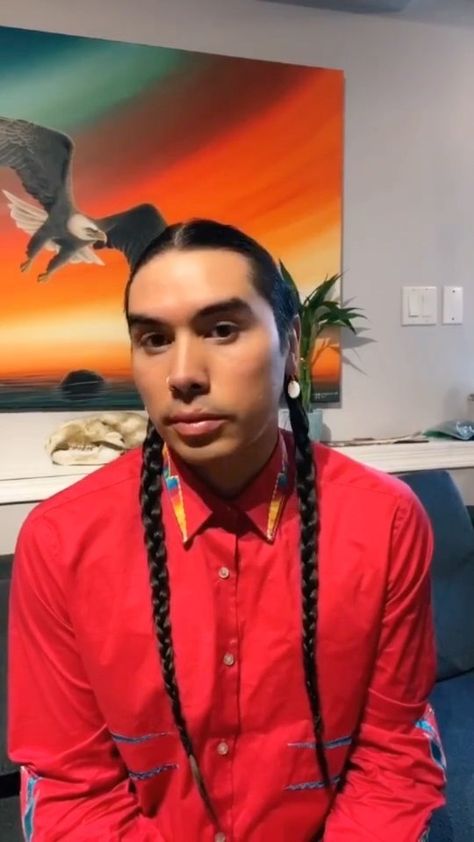 Indigenous Hairstyles, Native Braids, Native American Braids, Men Braids, James Jones, Native American Men, Long Hair Updo, Mens Braids, Mens Braids Hairstyles